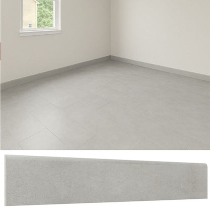 Guardapolvo Porcelanato 10x60cm Cemento Silver
