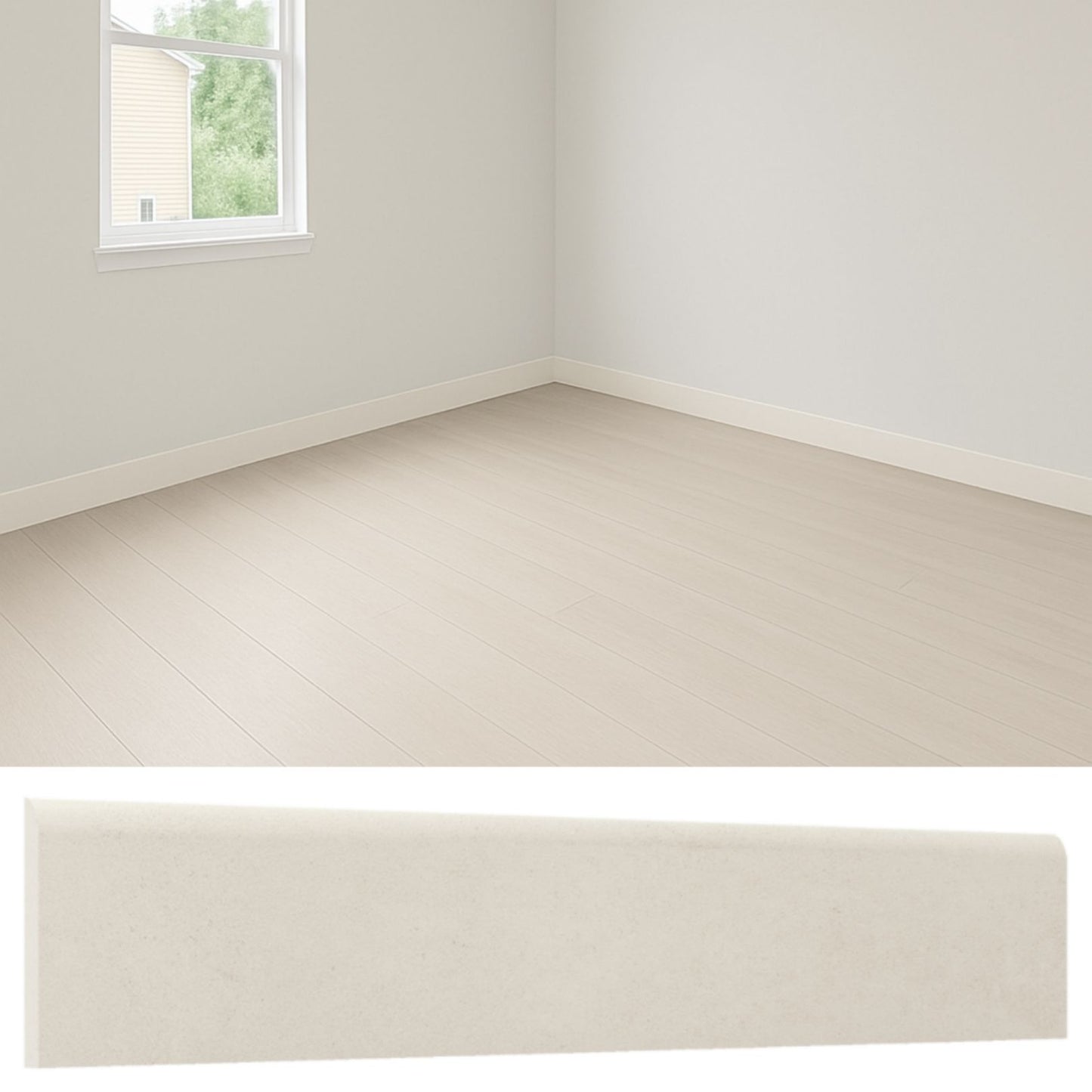 Guardapolvo Cerámica 8x45cm Cemento Bone