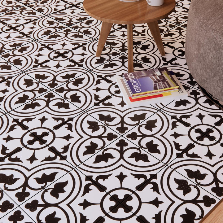 Porcelanato 45x45 Dover Black - ambiente instalado 3