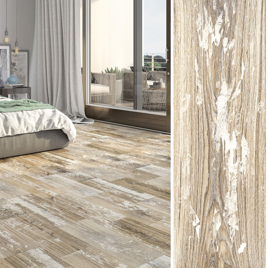 Cerámica Tipo Madera 19x57 Fresno Arena