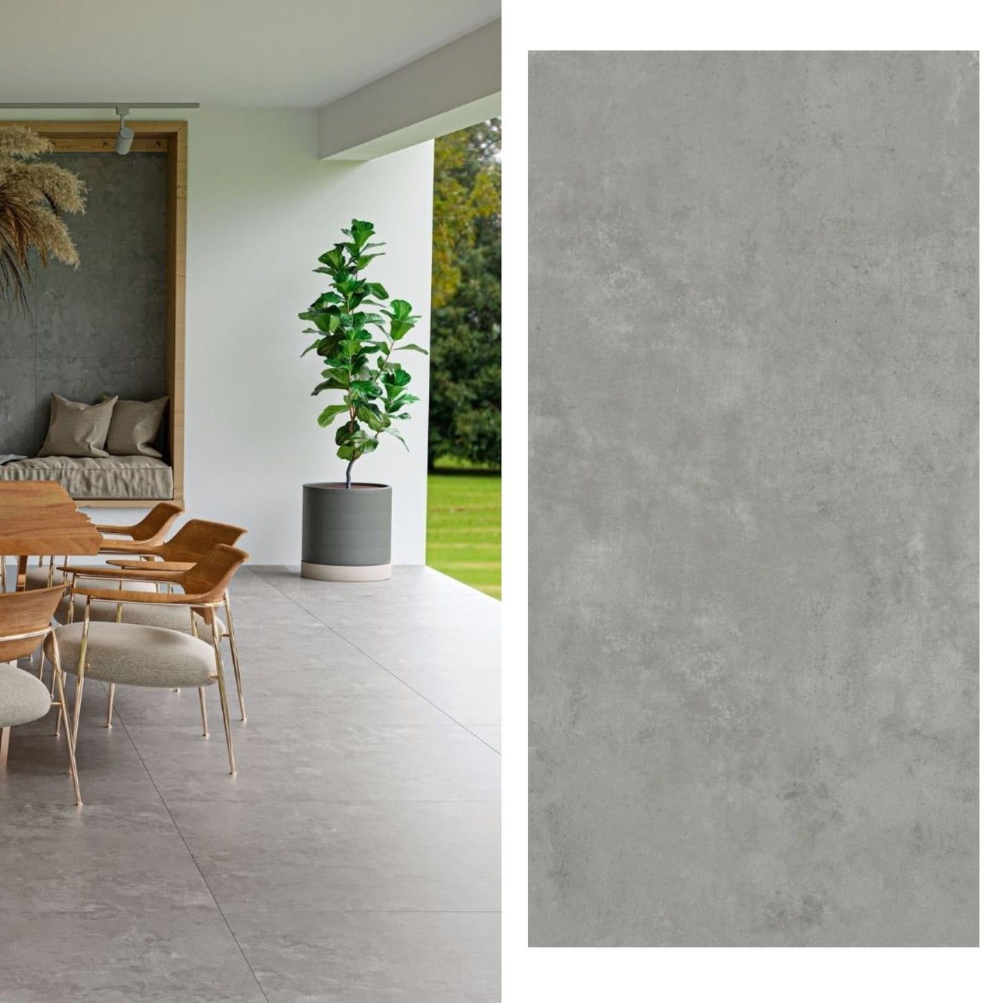 Porcelanato 60X120 Gran District Gray Out