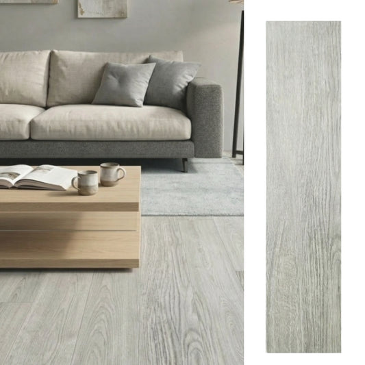 Porcelanato Tipo Madera 22,5x90 Landes Taupe
