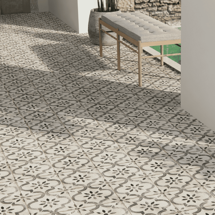 Porcelanato 45x45 Leeds Grey - ambiente instalado