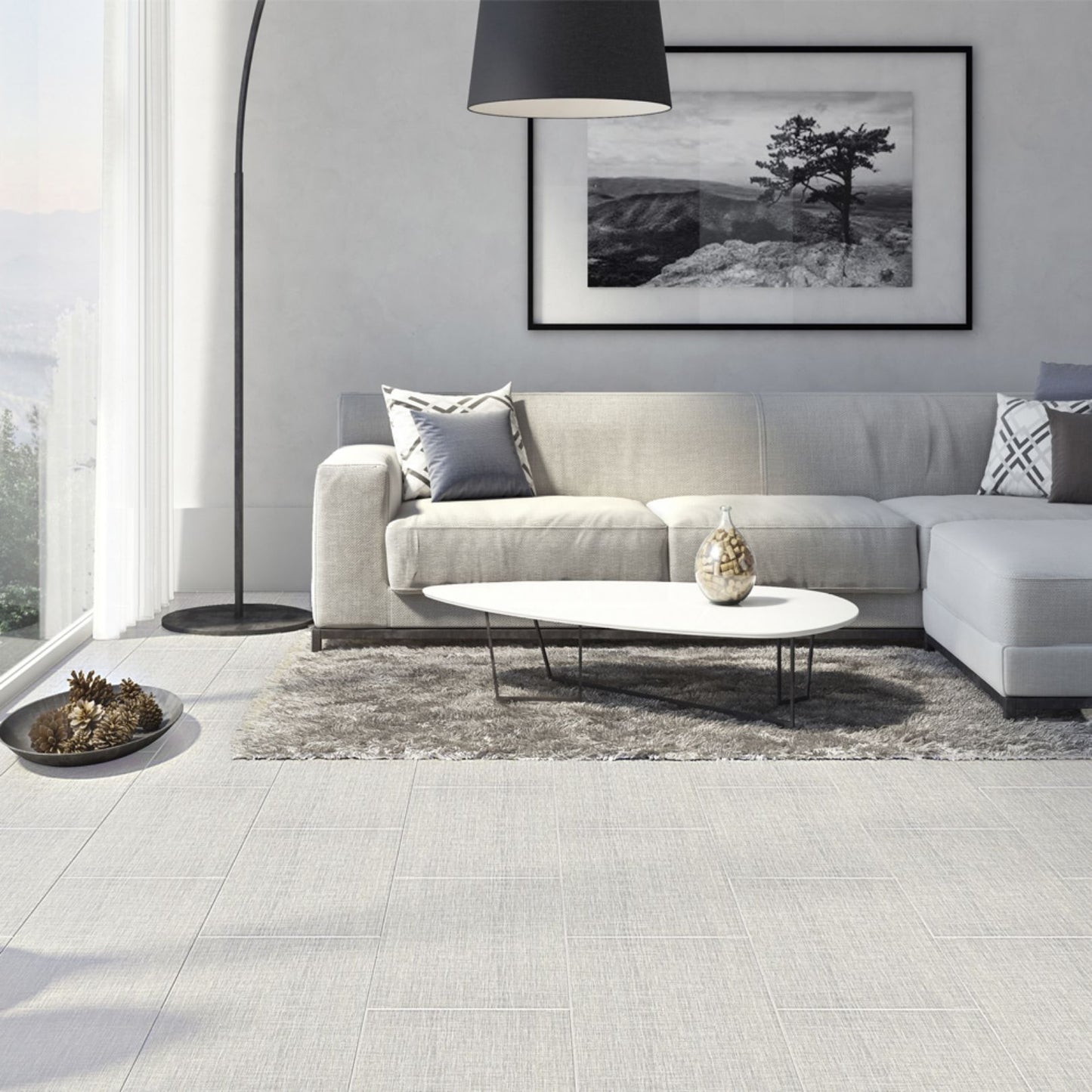 Cerámica 31x60 Linho Light Gray