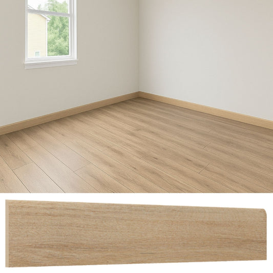 Guardapolvo Cerámica 8x45cm Madera Roble