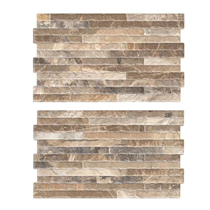 Cerámica 34x58 Magma Brown - vista palmeta