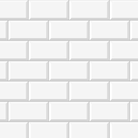 Cerámica 10x20 metro blanco brillo | Caja 1 m²