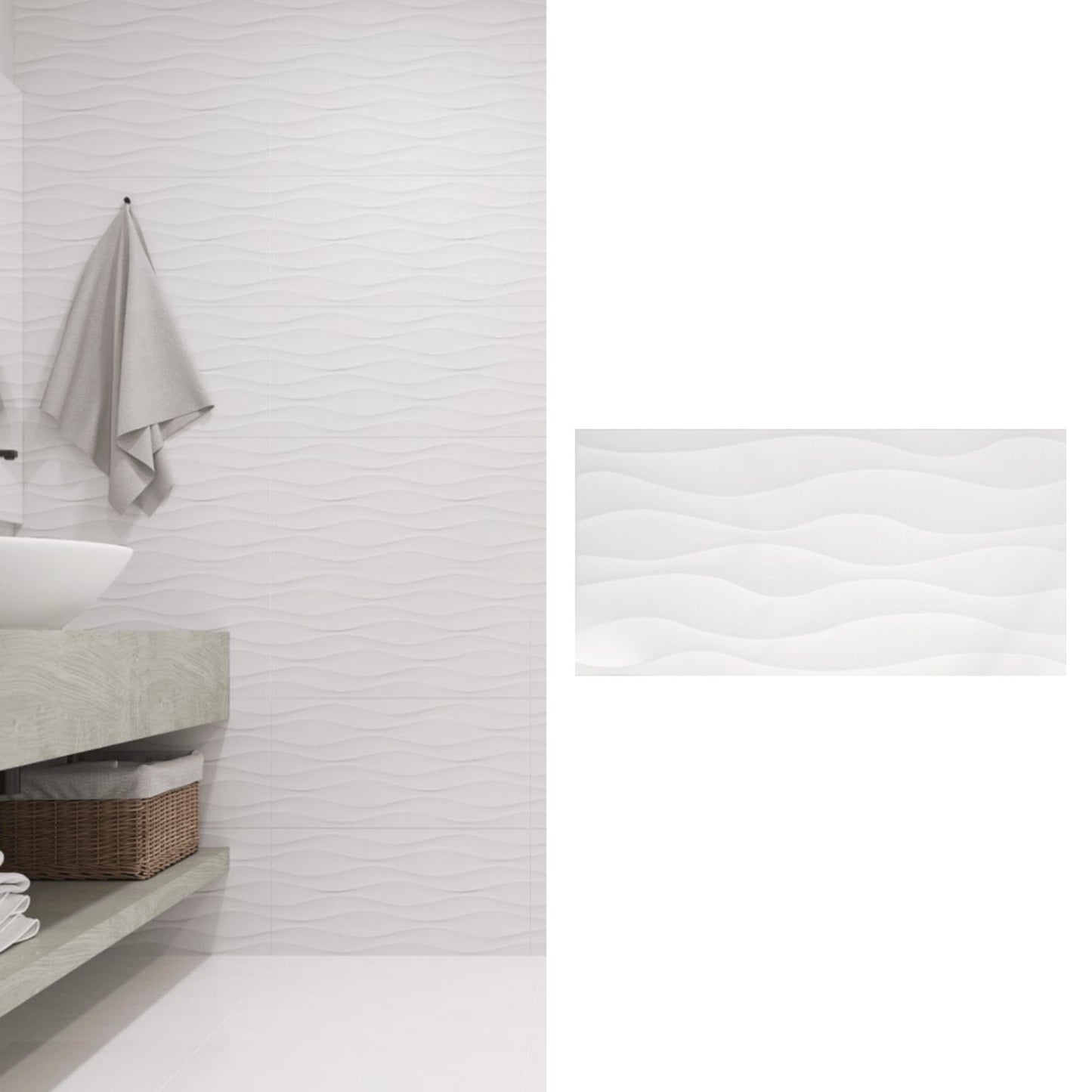 Cerámica 31x60 New Pacific White