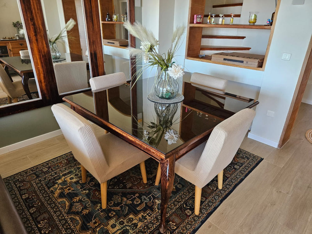 Obra de cliente: Tree Haya 20x120 en comedor - La Casa de la Cerámica