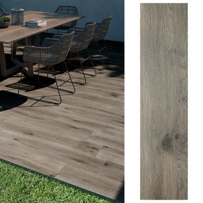 Porcelanato 25x100 Outi Gris - vista mixta