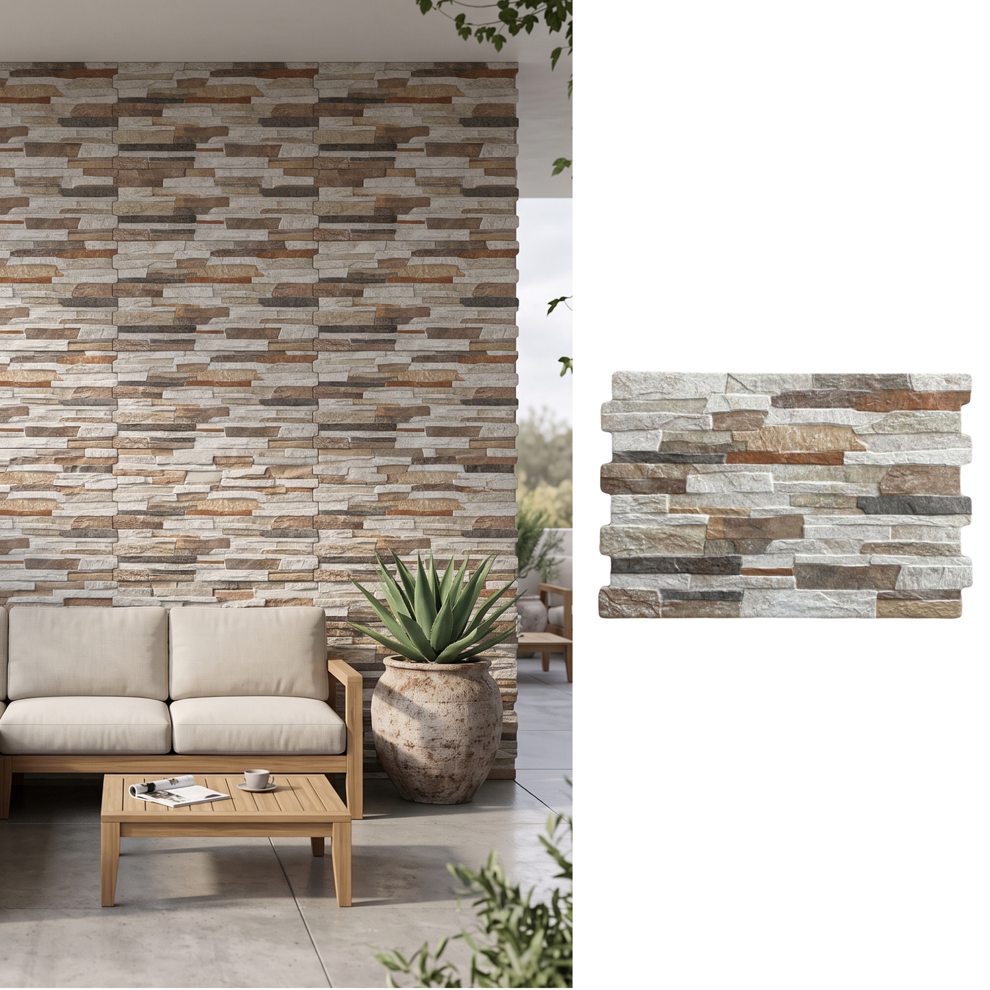 Cerámica para muro Petra Mix 34x50cm