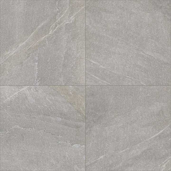 Cerámica tipo piedra 60x60 Petros Gray Out - ambiente instalado 2