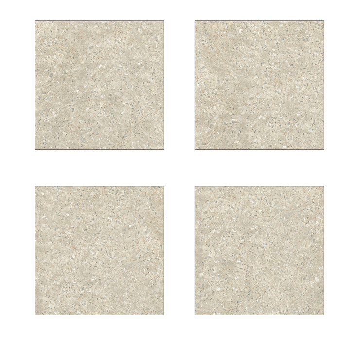 Cerámica 44x44 Pompeia Beige - vista palmeta adicional