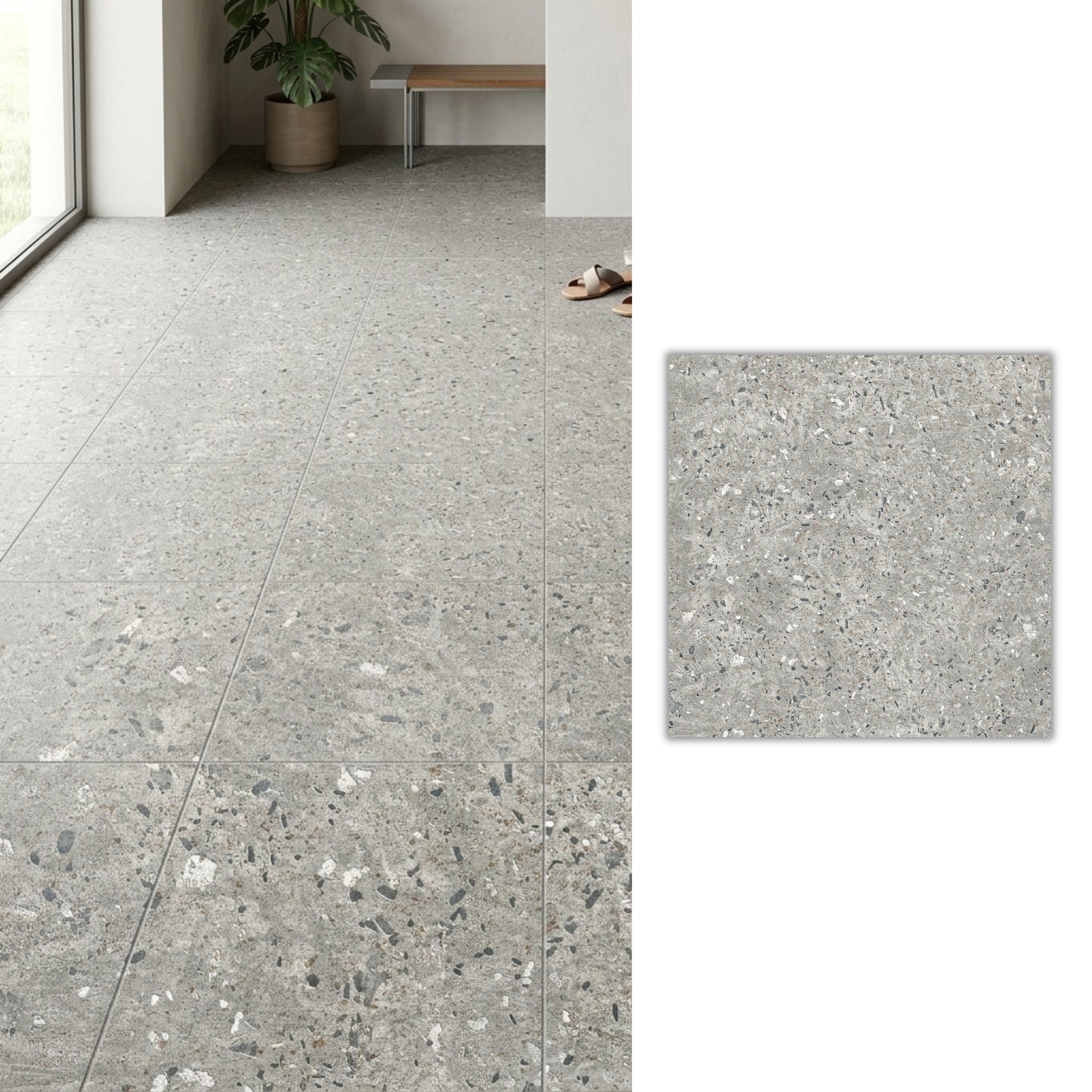 Cerámica 44x44 Pompeia Gray