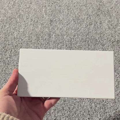 Cerámica 10x20 blanco brillo liso | Caja 1 m²