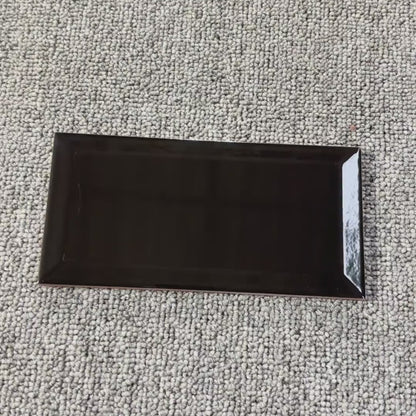 Cerámica 10x20 metro negro | Caja 1 m²