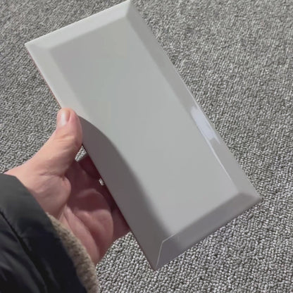 Cerámica 10x20 metro blanco brillo | Caja 1 m²